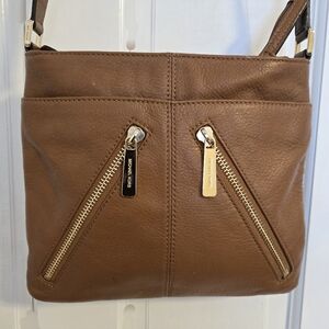 Michael Kors Tan Crossbody Bag with Gold Accents